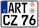 German license plate, Regular plates