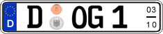 German license plate, Seasonal plates