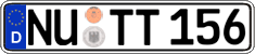 German license plate, Regular plates