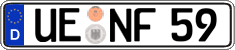 German license plate, Regular plates