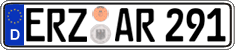 German license plate, Regular plates