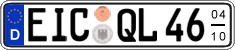 German license plate, Seasonal plates