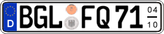 German license plate, Seasonal plates