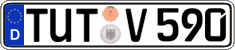 German license plate, Regular plates