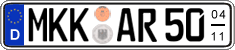 German license plate, Seasonal plates
