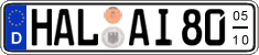 German license plate, Seasonal plates