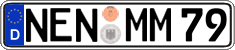 German license plate, Regular plates