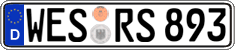 German license plate, Regular plates