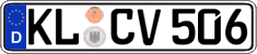 German license plate, Regular plates