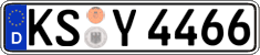 German license plate, Regular plates