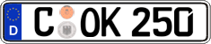 German license plate, Regular plates