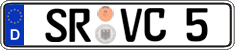 German license plate, Regular plates