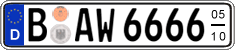 German license plate, Seasonal plates