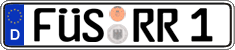 German license plate, Regular plates