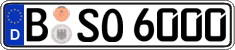 German license plate, Regular plates