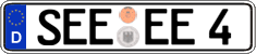 German license plate, Regular plates