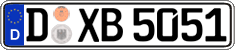 German license plate, Regular plates