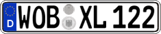 German license plate, Regular plates