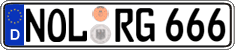 German license plate, Regular plates