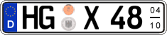 German license plate, Seasonal plates