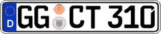 German license plate, Regular plates
