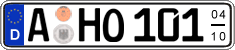 German license plate, Seasonal plates