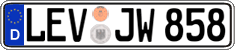 German license plate, Regular plates