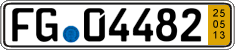 German license plate, Short-term transit plates
