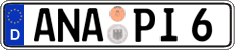 German license plate, Regular plates