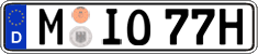 German license plate, Plates for oldtimers (type 