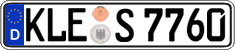 German license plate, Regular plates