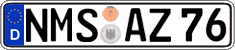 German license plate, Regular plates