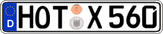 German license plate, Regular plates