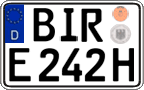 German license plate, Plates for oldtimers (type 
