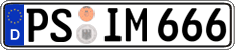 German license plate, Regular plates