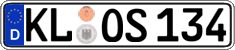 German license plate, Regular plates