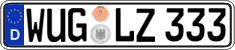 German license plate, Regular plates