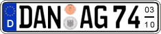 German license plate, Seasonal plates