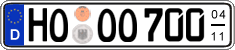 German license plate, Seasonal plates