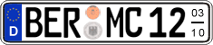 German license plate, Seasonal plates
