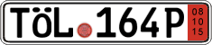 German license plate, Export transit plates