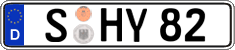 German license plate, Regular plates