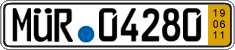 German license plate, Short-term transit plates