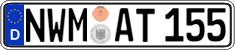 German license plate, Regular plates