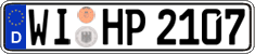German license plate, Regular plates