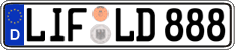 German license plate, Regular plates