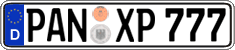 German license plate, Regular plates