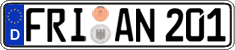 German license plate, Regular plates