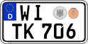 German license plate, Regular plates
