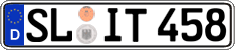German license plate, Regular plates